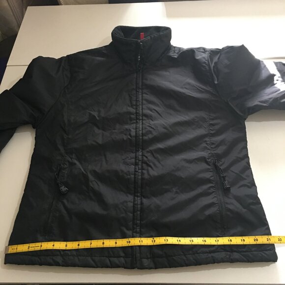 RL Polo Jeans Co Womens Medium Black Windbreaker Puffer Jacket Quilted Line - Picture 7 of 8